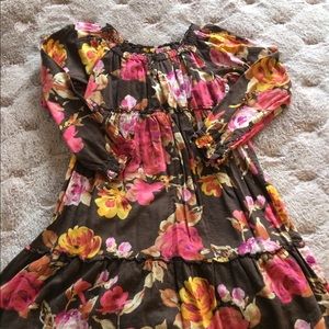 Girls size 7 Lands End Floral Dress